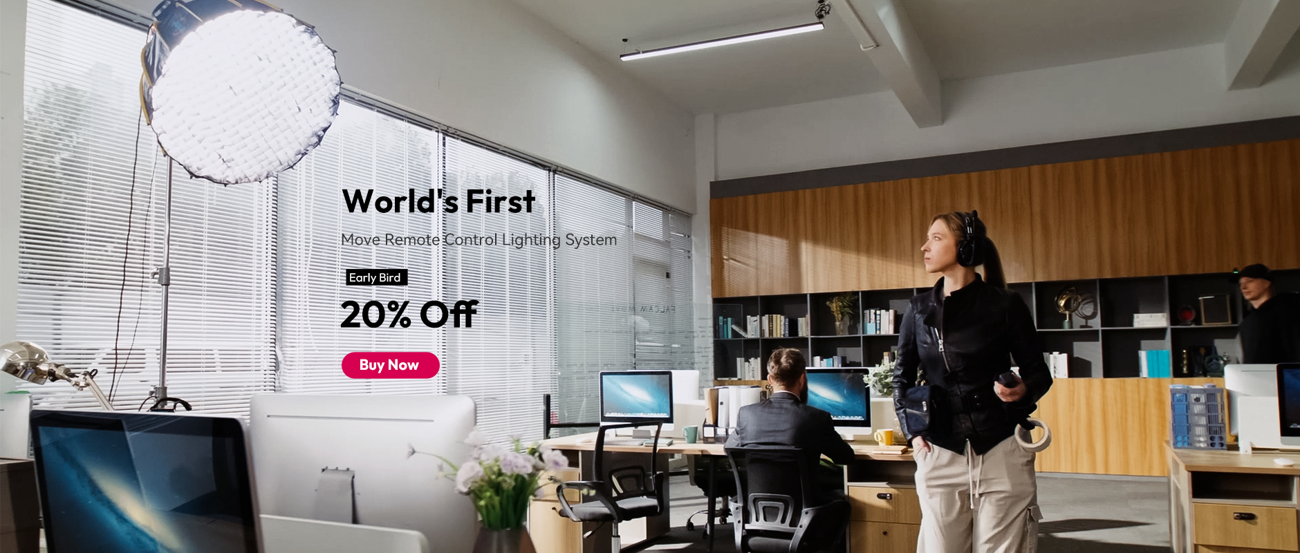 Ulanzi — sistema de iluminação Move, 20% de desconto